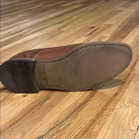 Florsheim Brown Leather Oxfords - Picture 5 of 6